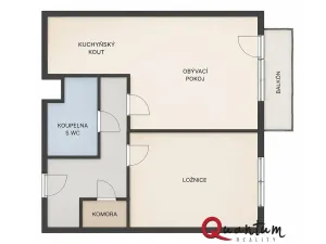 Pronájem bytu 2+kk, Praha - Hostavice, U Hostavického potoka, 50 m2