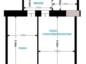 Pronájem bytu 2+kk, Praha - Holešovice, Dělnická, 45 m2