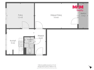 Prodej bytu 2+1, Beroun - Beroun-Město, Košťálkova, 49 m2