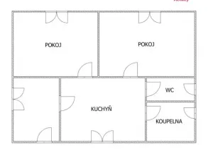 Pronájem bytu 2+1, Ústí nad Labem - Ústí nad Labem-centrum, Stará, 55 m2
