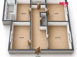 Prodej bytu 3+1, Frýdek-Místek - Místek, Kolaříkova, 77 m2