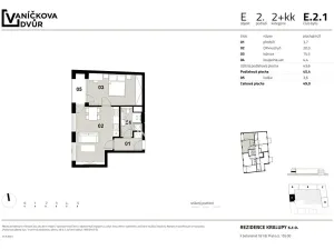 Prodej bytu 2+kk, Kralupy nad Vltavou, Vaníčkova, 45 m2