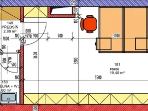 Pronájem bytu 1+kk, Úsov, Školní, 27 m2