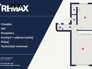 Pronájem bytu 2+kk, Praha - Žižkov, Jičínská, 42 m2