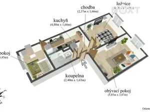 Prodej bytu 3+kk, Žatec, Pražská, 65 m2