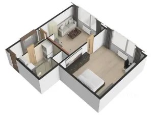 Pronájem bytu 2+kk, Ústí nad Labem, Šumavská, 37 m2