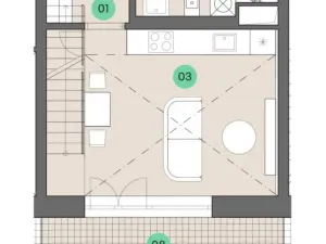 Prodej bytu 2+kk, Praha - Lochkov, U sladovny, 58 m2