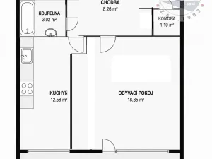 Prodej bytu 1+1, Praha - Kamýk, Pavlíkova, 47 m2