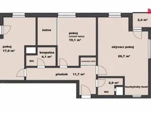 Prodej bytu 3+kk, Praha, Miroslava Hajna, 82 m2