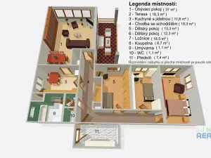 Pronájem rodinného domu, Brandýs nad Labem-Stará Boleslav, Smetanova, 180 m2