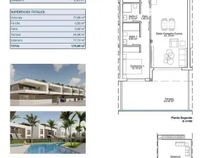 Prodej bytu 3+kk, Pilar de La Horadada, Alicante, Španělsko, 77 m2