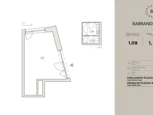 Prodej obchodního prostoru, Praha - Hlubočepy, Dostalové, 37 m2