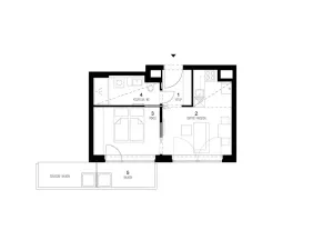 Pronájem bytu 2+kk, Brno, Lidická, 44 m2