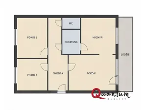 Pronájem bytu 3+1, Praha - Prosek, Veltruská, 60 m2