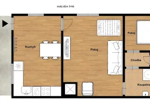 Prodej rodinného domu, Nepomuk, U Rybníka, 55 m2