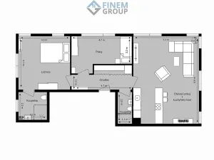 Pronájem bytu 3+kk, Praha - Hodkovičky, 80 m2