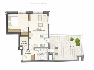 Prodej bytu 2+kk, Praha - Dolní Měcholupy, Honzíkova, 83 m2
