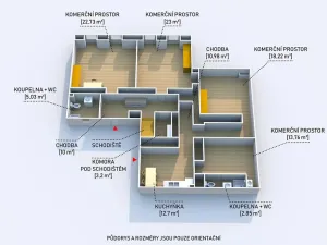 Pronájem obchodního prostoru, Plzeň, Dvorní, 127 m2
