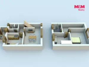 Prodej rodinného domu, Zruč nad Sázavou, Polní, 66 m2