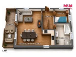 Prodej chalupy, Žacléř - Prkenný Důl, 97 m2