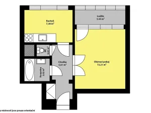 Pronájem bytu 1+1, Kolín, Na Magistrále, 30 m2
