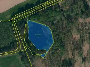 Pronájem rybníku, Třebíč, 4209 m2