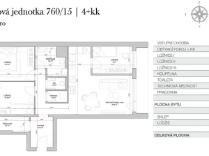 Prodej bytu 4+kk, Praha - Háje, Kupeckého, 89 m2