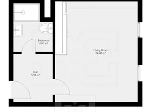 Pronájem bytu 1+kk, Liberec, Vítězná, 37 m2