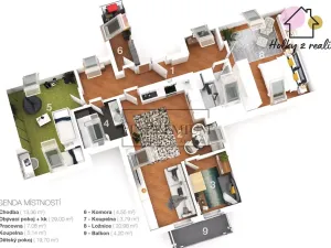Prodej bytu 3+kk, Jesenice, Lomená, 108 m2