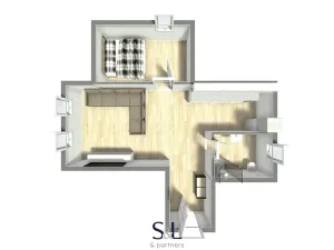 Pronájem bytu 2+kk, Liberec, Borový vrch, 37 m2