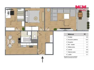 Prodej bytu 3+1, Kraslice, Družstevní, 62 m2