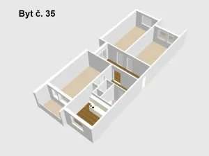 Prodej bytu 3+1, Milovice, Lesní, 104 m2