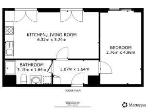 Pronájem bytu 2+kk, Praha - Řeporyje, Haenkeho, 48 m2