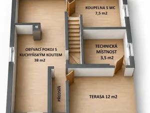 Prodej chalupy, Staré Město pod Landštejnem, 107 m2
