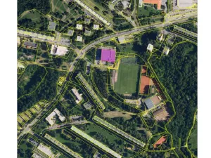 Prodej garážového stání, Brno - Lesná, Loosova, 13 m2