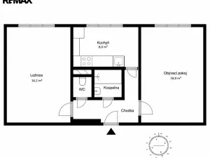 Pronájem bytu 2+1, Praha - Vinohrady, Pod Rapidem, 52 m2
