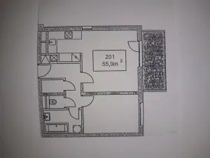 Pronájem bytu 2+kk, Praha - Háje, Loosova, 56 m2