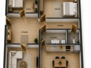 Prodej bytu 3+1, Bílina, Jižní, 67 m2