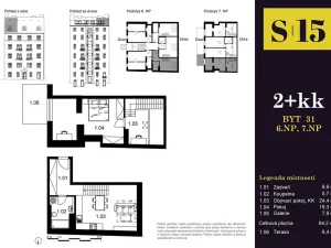 Prodej bytu 2+kk, Praha - Smíchov, 72 m2