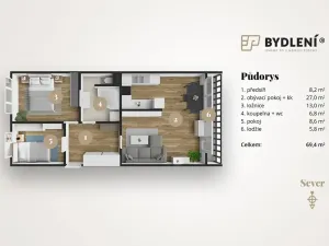 Prodej bytu 3+1, Teplice, Trnovanská, 70 m2
