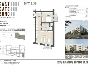 Prodej bytu 2+kk, Brno, Řípská, 57 m2