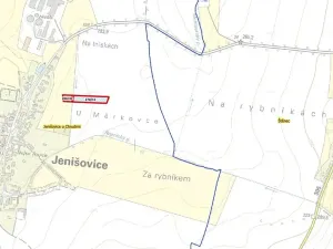 Prodej podílu pole, Jenišovice, 1083 m2