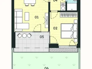 Prodej bytu 2+kk, Znojmo, 47 m2