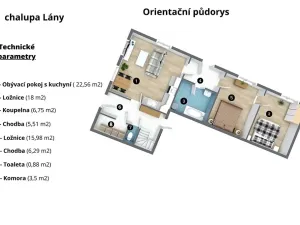 Prodej chalupy, Lány, 79 m2