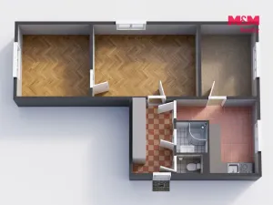 Prodej bytu 3+1, Chodov, Obránců míru, 55 m2