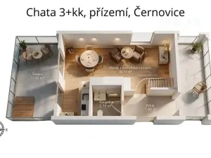 Prodej chaty, Černovice, Husovy sady, 75 m2