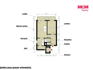Prodej bytu 2+kk, Praha, Kozmíkova, 47 m2
