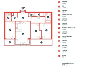 Prodej bytu 4+kk, Praha - Hrdlořezy, V třešňovce, 134 m2