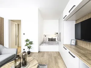 Pronájem bytu 1+kk, Praha - Karlín, Pobřežní, 27 m2