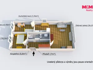 Prodej bytu 3+1, Zdice, Havlíčkova, 70 m2